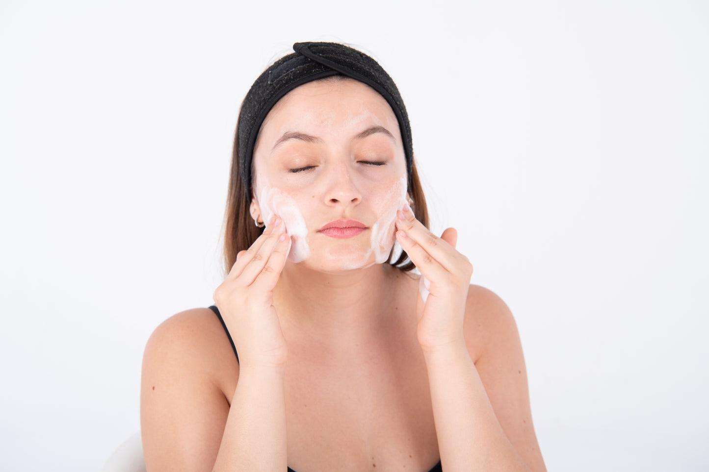 Mousse detergente viso