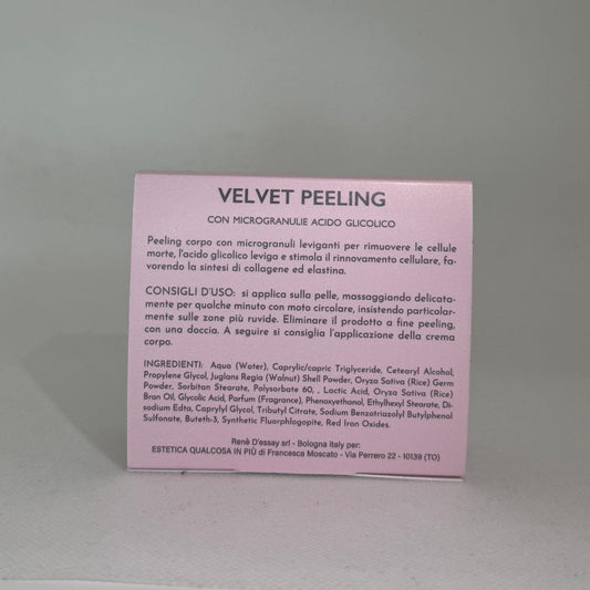 Velvet peeling con microgranuli acido glicolico - Scrub corpo